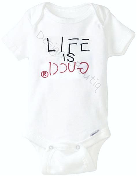 baby gucci clothes sale|life is gucci baby onesie.